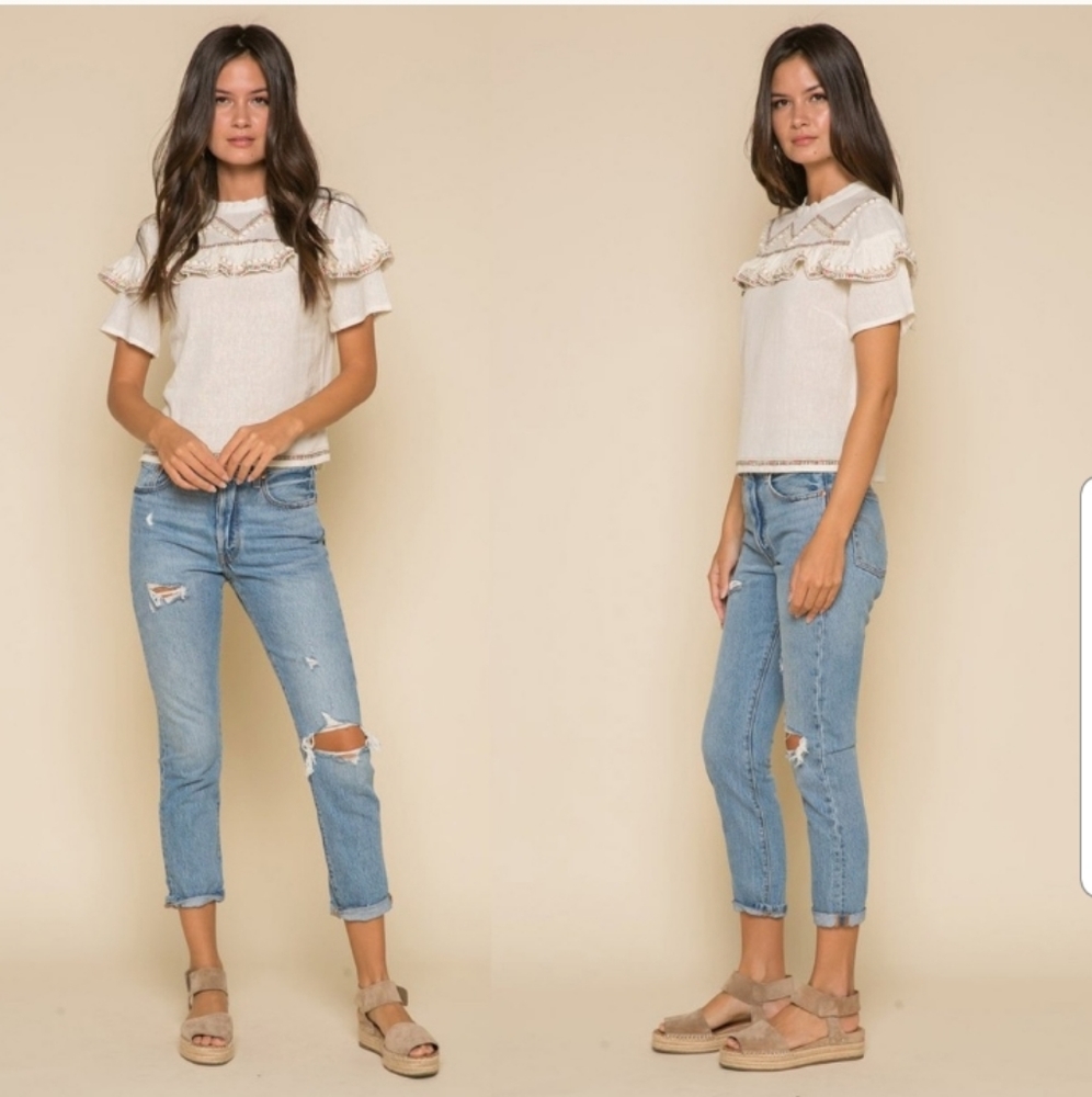 RAGA Lyra Ruffle Top XS - Picture 2 of 12